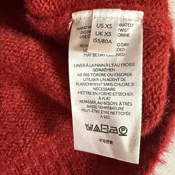 URBAN OUTFITTERS Urban cropped soft red sweater XS - Picture 9 of 9